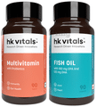 Healthkart Combo Pack of Multivitamin Probiotic Tablet & Fish Oil Capsule (90 Each) thumbnail