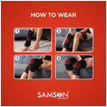 Samson Knee Cap (Furo) Black Small thumbnail