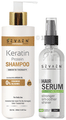 Sevaen Professional Combo Pack of Keratin Protein Shampoo for Daily Use 250ml and hair Serum 50ml thumbnail