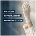 Otica Latex Powder Free Examintion Glove Medium White thumbnail