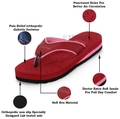 Doctor Extra Soft Ortho Care Orthopaedic Diabetic Pregnancy Comfort Flat Flipflops Slippers For Women 5 UK Pink thumbnail