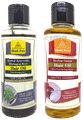 Khadi Pure Combo Pack of Herbal Onion Hair Oil & Herbal Ayurvedic Bhringraj Root Hair Oil No Mineral Oil & Paraffin Free (210ml Each) thumbnail