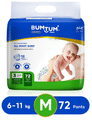 Bumtum Ultrasoft Baby Diaper Pants, Cottony Soft High Absorb Technology (72 Each) Medium thumbnail