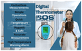 Bos Medicare Surgical Infrared Thermometer with IR Sensor and Color Changing Display thumbnail