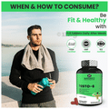 Naturyz Testo-6 Plant-Based Testosterone Booster Tablets For Men Supports Strength, Stamina & Muscle Growth thumbnail