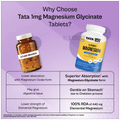 Magnesium Glycinate Tablet | High Absorption Chelated Supplement for Muscle Recovery | by Tata 1mg thumbnail