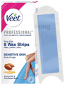 Veet Professional Waxing Strips Kit, 8 Strips for Sensitive Skin thumbnail