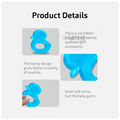 Buddsbuddy Single Color BPA free Water Filled 4m+ Teether Blue thumbnail