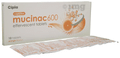 Mucinac 600 Effervescent Tablet Orange Sugar Free thumbnail