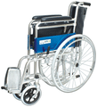 Entros KL809 Regular Foldable Chromed Steel Wheelchair thumbnail