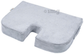 Fovera Car Seat Memory Foam Orthopedic U-Cut Out Wedge Cushion Medium Velour Grey thumbnail