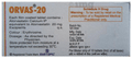 Orvas 20 Tablet thumbnail