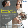 Dr Trust USA Portable Aluminium Height Adjustable Foldable Walker Black thumbnail