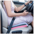Fovera Car Seat Memory Foam Orthopedic U-Cut Out Wedge Cushion Medium Velour Grey thumbnail