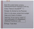 HCQS 400 Tablet thumbnail