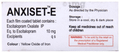 Anxiset-E Tablet thumbnail