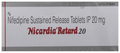 Nicardia Retard 20 Tablet SR thumbnail
