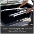 Dr Trust USA Portable Aluminium Height Adjustable Foldable Walker Black thumbnail