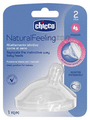 Chicco Natural Feeling Medium Flow 2M+ Teat thumbnail