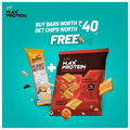 RiteBite Nutrition Peanut Butter Bar 40gm with Max Protein Chinese Manchurian 60gm Chips Free thumbnail