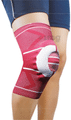Dyna 3D Knitted Knee Cap Large Maroon Right thumbnail