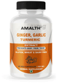 Amalth Ginger, Garlic & Turmeric Extract Veg Capsules thumbnail