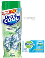 Dermicool Prickly Heat Powder Fresh Aloe with Dettol Cool Soap 125gm free thumbnail