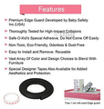 Safe-O-Kid Unique High Density L-Shaped 2mtr Long Large Guard Strip Black 1 Edge thumbnail