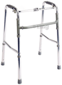 Dr Trust USA Portable Aluminium Height Adjustable Foldable Walker Black thumbnail