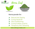 Vedic Ayurveda Pack of Henna Leaf Powder & Indigo Leaf Powder thumbnail