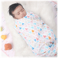 Polka Tots Muslin Cotton Swaddles Mini Hearts & Cupid White thumbnail