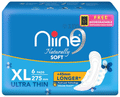 Niine Naturally Soft Pads (6 Each) with Biodegradable Disposal Bag Inside Free XL thumbnail