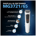 Philips MG3721/65 Grooming Kit 60 min Runtime 7 Length White thumbnail