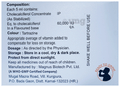Rain D3 Vitamin D3 Oral Solution 60,000 IU Nano Shots (4x5ml Bottle Each) Orange thumbnail