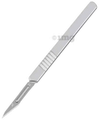 Agarwals Scalpel Handle No-3 with Sai Plus Life Carbon Steel Surgical Scalpel Blades No-11 (50) thumbnail