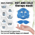 Healthtrek Combo Pack of Cooling Gel Eye Mask for Dark Circles & Cooling Gel Face Mask Blue thumbnail