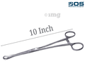 Bos Medicare Surgical Sponge Holding Forceps Stainless Steel 10 inch thumbnail