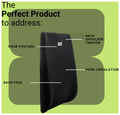 Leaf Ortho Backrest Spine Support Black Universal thumbnail