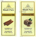 Khadi Pure Combo Pack of Cinnamon Oil & Nutmeg Oil (15ml Each) thumbnail