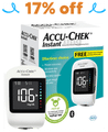 Accu-Chek Instant Glucometer Combo Pack with Free 10 Test Strips | mySugr App | Wireless | Blood Glucose Monitors | Diabetes Monitoring Devices thumbnail
