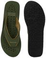 Doctor Extra Soft Orthopaedic Diabetic Pregnancy Comfort Flat Flipflops Slippers For Women 4UK Olive thumbnail
