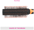 Vega E20-RB Round Hair Brush with Sectioning Clip thumbnail