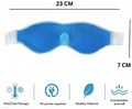 Healthtrek Combo Pack of Cooling Gel Eye Mask for Dark Circles & Cooling Gel Face Mask Blue thumbnail