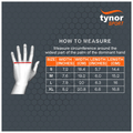 Tynor Tynorgrip Gym Gloves with Support Black & Orange Large thumbnail