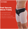 Samson Hernia Belt | Adjustable Support for Hernia Relief & Post-Surgery Recovery Universal Black thumbnail