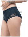 SochGreen Organic Cotton Brief Discharge Undies Black Medium thumbnail