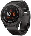 Garmin Fenix 6X Pro Solar with Vented Titanium Bracelet Premium Multisport GPS Smartwatch Titanium thumbnail