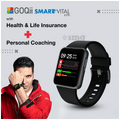 GOQii 12 Months Health Coaching & Insurance with Smart Vital Lite thumbnail