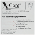 X-Core Extra Dotted Pleasurable Condom with 10 Disposable Bag & 10 Tissue Strawberry thumbnail