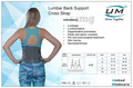 UM Lumbar Back Support Cross Strap Large thumbnail